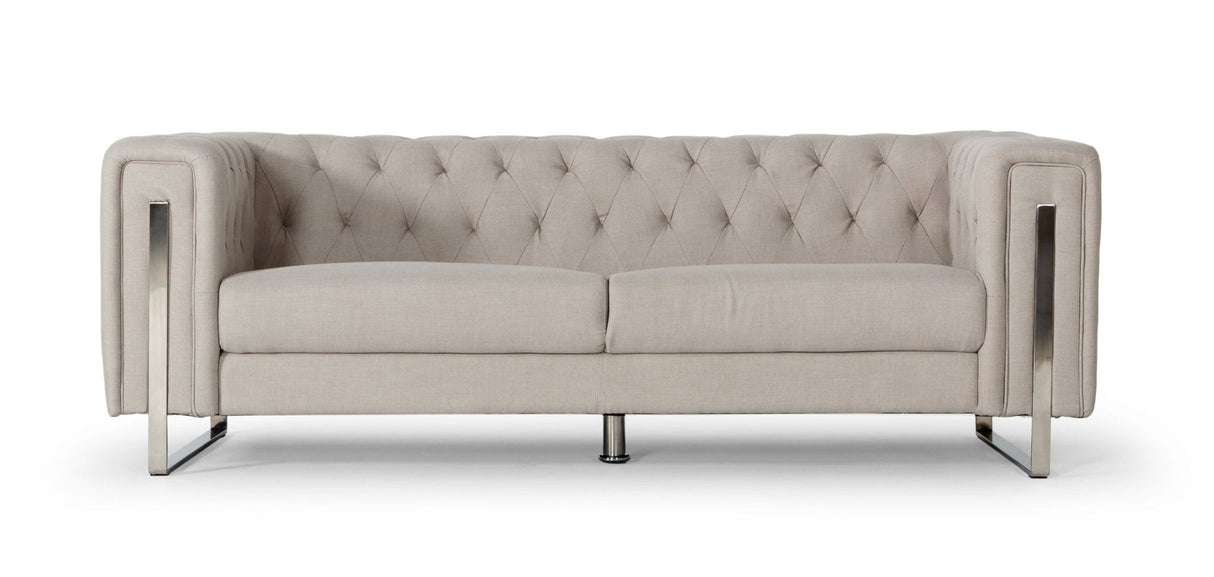 Divani Casa Salvia - Modern Beige Sofa - VGMBMB - 1406 - S - Home Elegance USA - 1