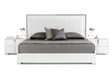 Queen San Marino Modern White Bed - View Image 1