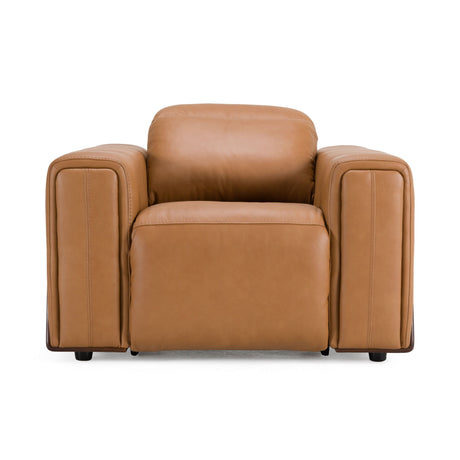 Sandstone Modern Brown Leather Sofa Set with Electric Recliners – VIG Furniture - sold by Home Elegance USA