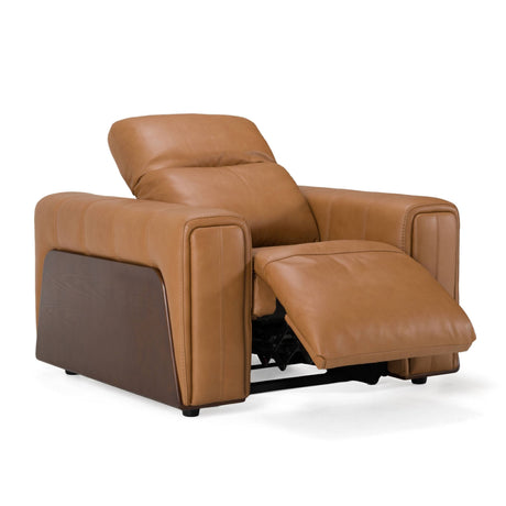 Sandstone Modern Brown Leather Sofa Set with Electric Recliners – VIG Furniture - sold by Home Elegance USA
