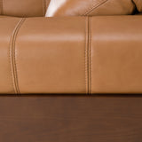 Sandstone - Modern Brown Leather Electric Recliner Chair - View Image 1