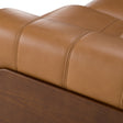 Sandstone - Modern Brown Leather Sofa w/ 2 Electric Recliners - View Image 1