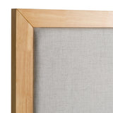 Eastern King Santa Barbara - Modern Grey Fabric + Natural Bed