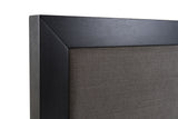 Queen Santa Barbara + Santa Monica - Modern Grey Fabric + Grey Wash Bedroom Set
