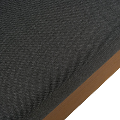Santorini - Outdoor Grey Olefin Fabric + Natural Teak Sectional Sofa - View Image 1