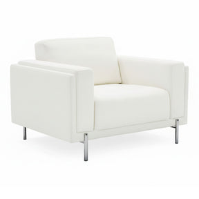 Divani Casa Schmidt - Modern Off White Fabric Chair
