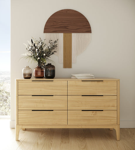 Eastern King Seattle - Modern Natural Oak Bedroom Set
