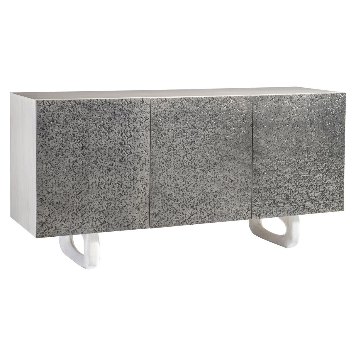 Sereno Buffet Textured Metal Fuso 329136 - Bernhardt - front corner