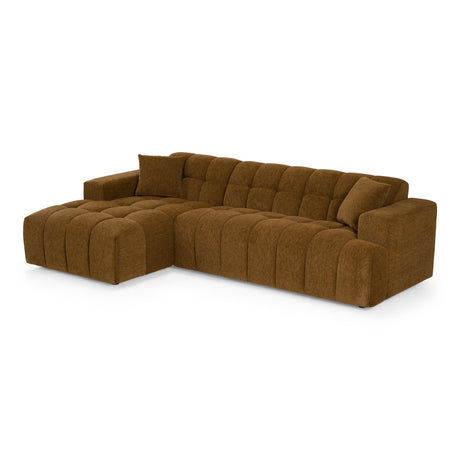 Shapiro - Modern Brown Fabric Sectional Sofa w/ Left Facing Chaise - View Image 1