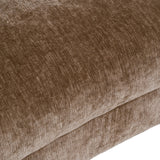 Sheth - Modern Brown Fabric Curved Sectional Sofa - View Image 1