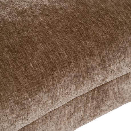 Sheth - Modern Brown Fabric Curved Sectional Sofa - View Image 1