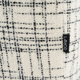 Eastern King Shiloh - Modern Off-White + Black Fabric Bed - View Image 1
