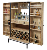 Shirley Wine & Bar Cabinet - front corner open - Howard Miller