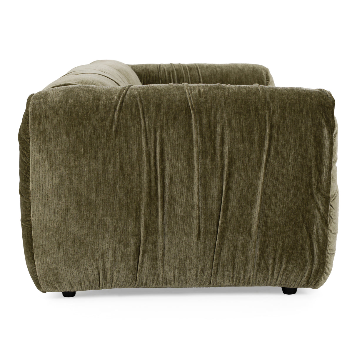 Siegal - Modern Olive Green Fabric Sofa - View Image 1