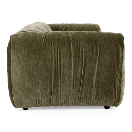 Siegal - Modern Olive Green Fabric Sofa - View Image 1