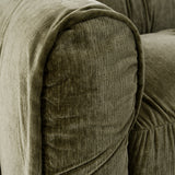 Siegal - Modern Olive Green Fabric Sofa - View Image 1