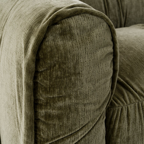 Siegal - Modern Olive Green Fabric Sofa - View Image 1