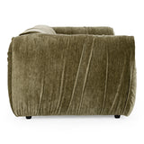Siegal - Modern Olive Green Fabric Loveseat Sofa - View Image 1