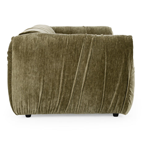 Siegal - Modern Olive Green Fabric Loveseat Sofa - View Image 1
