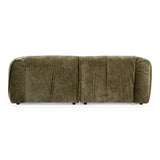 Siegal - Modern Olive Green Fabric Loveseat Sofa - View Image 1