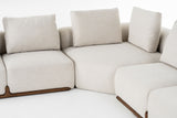 Divani Casa Simone - Modern Off-White Fabric Sectional Sofa - Home Elegance USA