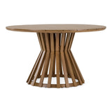 Sintra - Outdoor Grey + Eucalyptus Round Dining Table Set - View Image 1