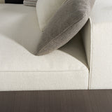 Siret - Modern Ivory Fabric Modular Sectional Sofa W/ Coffee Table - View Image 1