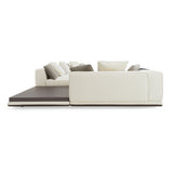 Siret - Modern Ivory Fabric Modular Sectional Sofa W/ Coffee Table - View Image 1