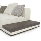 Siret - Modern Ivory Fabric Modular Sectional Sofa W/ Coffee Table - View Image 1