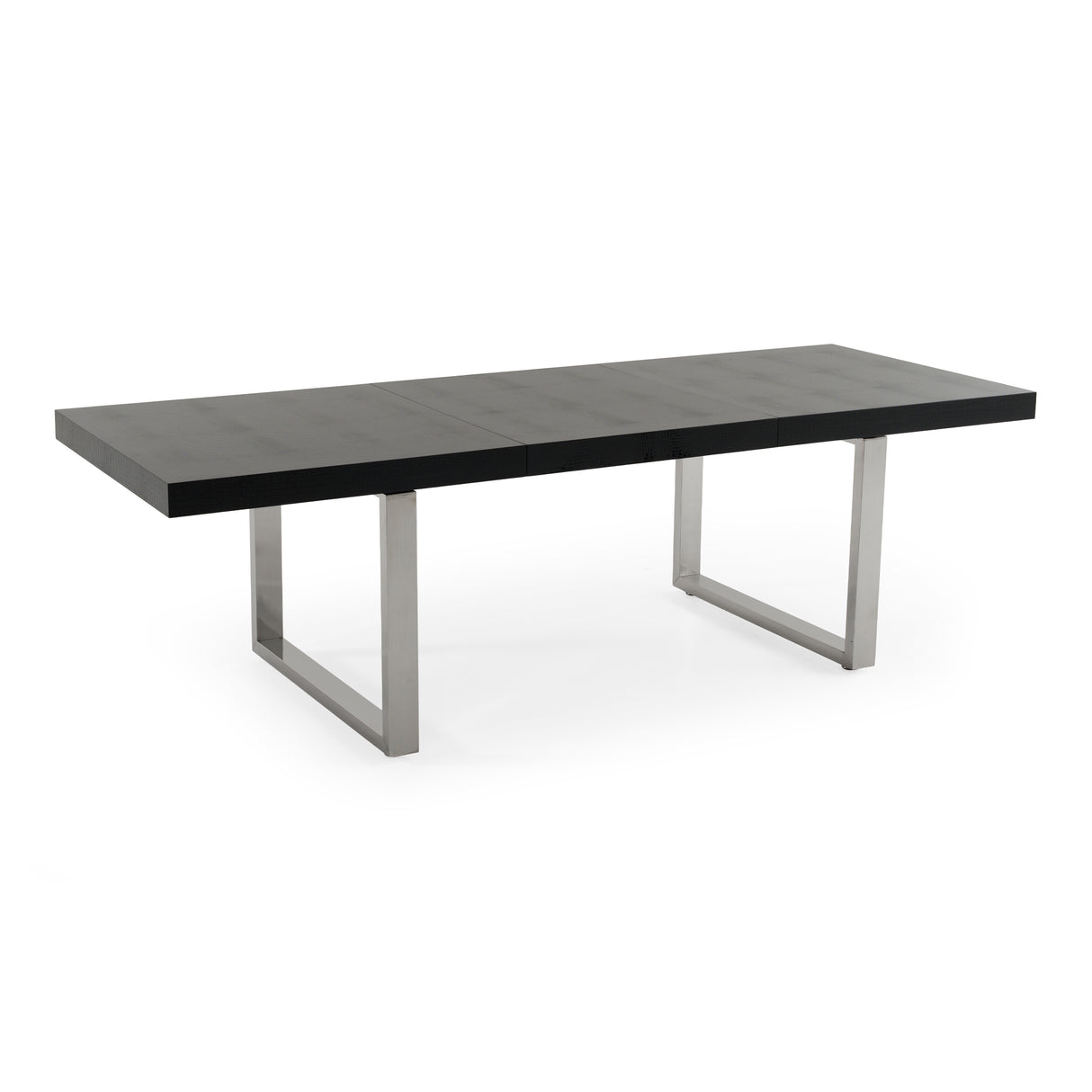 Skyline + Cora - Modern Black Crocodile + Grey Fabric & Leatherette Dining Set - View Image 1