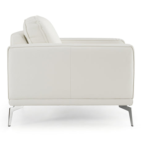 Soho - Contemporary Italian White Leather Armchair - View Image 1