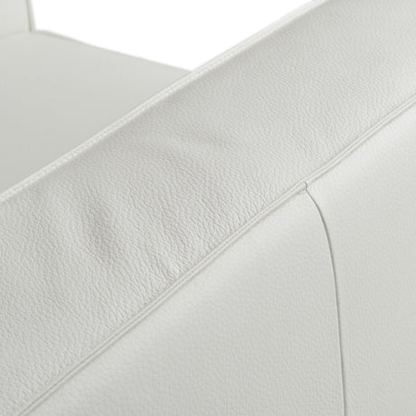 Soho - Contemporary Italian White Leather Armchair - View Image 1