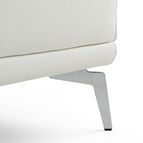 Soho - Contemporary Italian White Leather Armchair - View Image 1