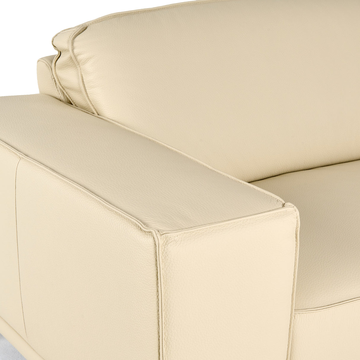 Soho - Italian Off White Leather Sofa - View Image 1
