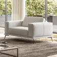 Soho - Contemporary Italian White Leather Armchair - View Image 1