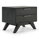 Eastern King Yolonda + Soria - Modern Dark Teal Fabric + Grey Wash 4-Piece Bedroom Set