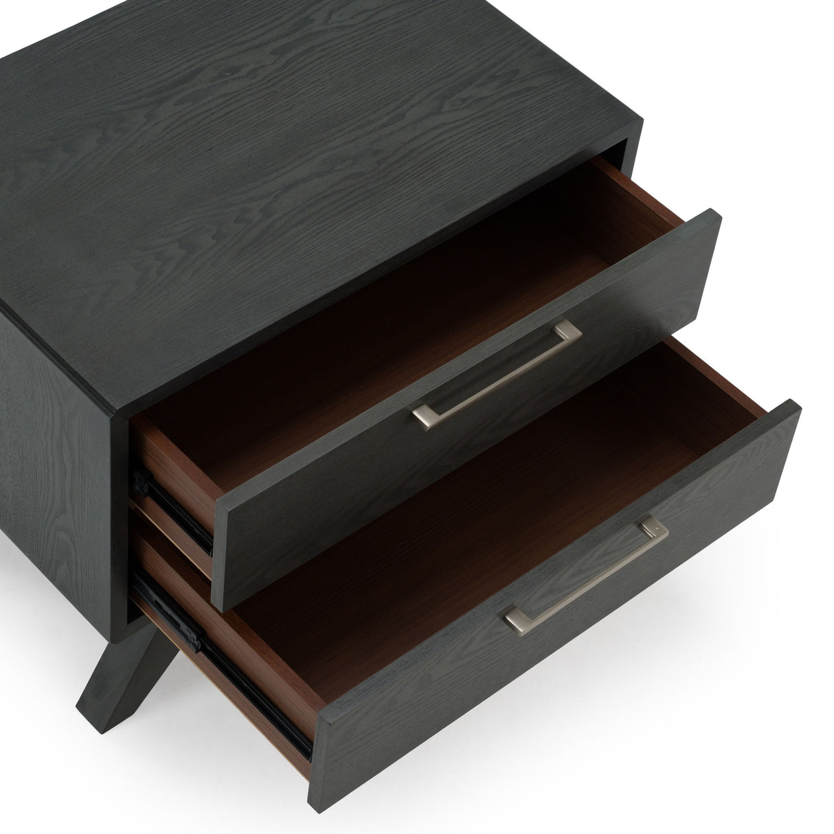 Eastern King Yolonda + Soria - Modern Dark Teal Fabric + Grey Wash 4-Piece Bedroom Set