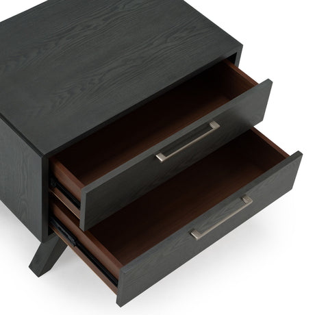 Eastern King Yolonda + Soria - Modern Dark Teal Fabric + Grey Wash 4-Piece Bedroom Set