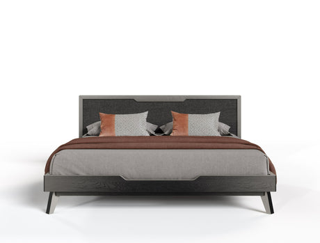 Eastern King Soria Modern Grey Wash Bedroom Set