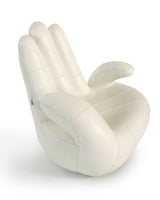 Lamod Italia Sosia Modern White Leather Hand Accent Chair