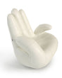 Lamod Italia Sosia Modern White Leather Hand Accent Chair