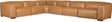 Fresco 6-Seat Power Reclining Sectional Zen Caramel Leather – Hooker Furniture (3-PWR) - sold by Home Elegance USA