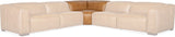 Fresco 6-Seat Power Reclining Sectional Zen Caramel Leather – Hooker Furniture - Home Elegance USA