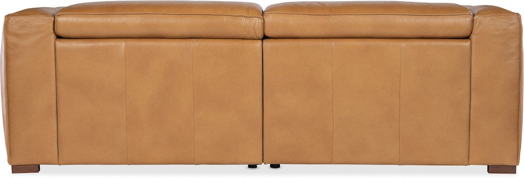 Fresco LAF/RAF 2 over 2 Sofa with Power Recline and Power Headrest Zen Caramel Leather – Hooker Furniture - Home Elegance USA
