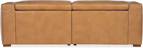 Fresco LAF/RAF 2 over 2 Sofa with Power Recline and Power Headrest Zen Caramel Leather – Hooker Furniture - sold by Home Elegance USA