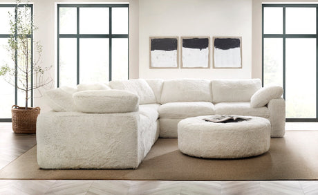 Barefoot 5-Seat Sectional Yakety Yak Natural Fabric – Hooker Furniture - sold by Home Elegance USA