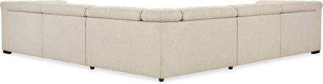 Savion Deux 5-Seat Power Reclining Sectional Aries Beach Fabric – Hooker Furniture (3-PWR) - sold by Home Elegance USA