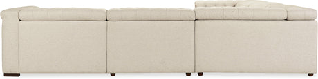 Savion Deux 5-Seat Power Reclining Sectional Aries Beach Fabric – Hooker Furniture (3-PWR) - sold by Home Elegance USA