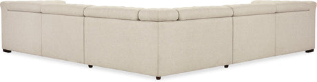 Savion Deux 5-Seat Power Reclining Sectional Aries Beach Fabric – Hooker Furniture (4-PWR) - sold by Home Elegance USA