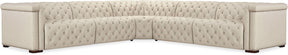Savion Deux 5-Seat Power Reclining Sectional Aries Beach Fabric – Hooker Furniture (4-PWR) - sold by Home Elegance USA